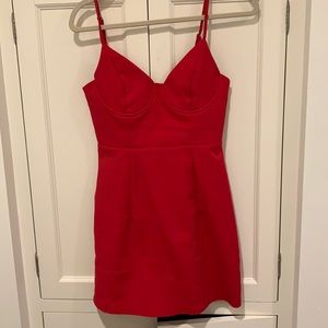 Princess Polly Novella Mini Dress Red